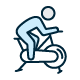 icon of a person on an exercycle